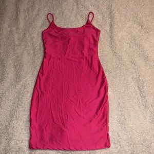 Hot pink dress